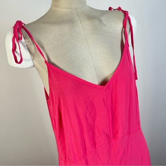 ❤️ Old Navy Vibrant Pink Jumpsuit L NWT - Picture 4 of 13